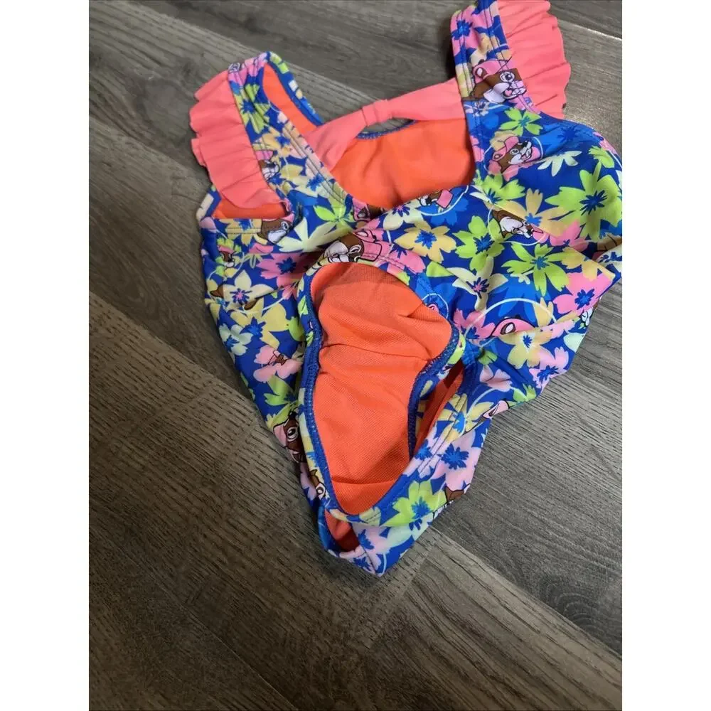 Buc-ee’s 2T Floral One Piece Girls Swim Suit